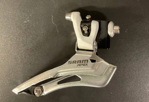 DÉRAILLEUR AVANT SRAM APEX 10V DOUBLE PLATEAU À BRASER BLANC