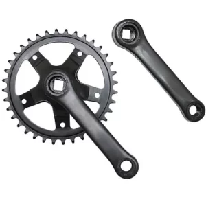 PÉDALIER CITY ACIER 127MM PLATEAU 36D (BOÎTIER 131MM)