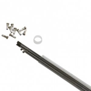 RAYON INOX ARGENT 2MM L 300MM TETE COUDEE AVEC ECROU (A L'UNITE)