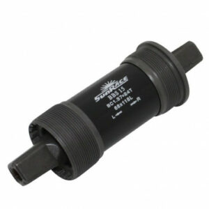BOÎTIER DE PÉDALIER CARRÉ 118MM SUNRACE CUVETTES ACIER FILETAGE ANGLAIS